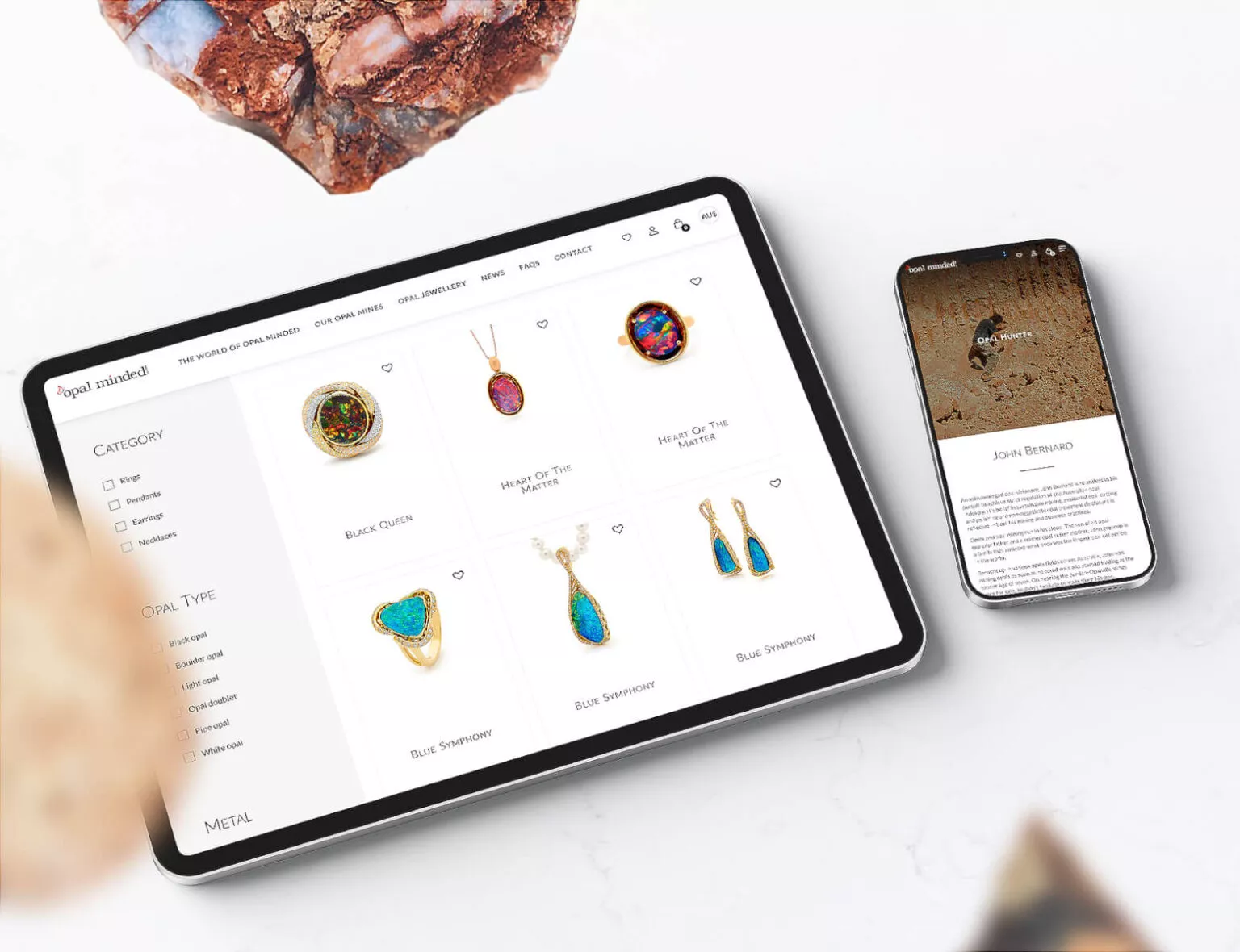 Visualization of product page layout