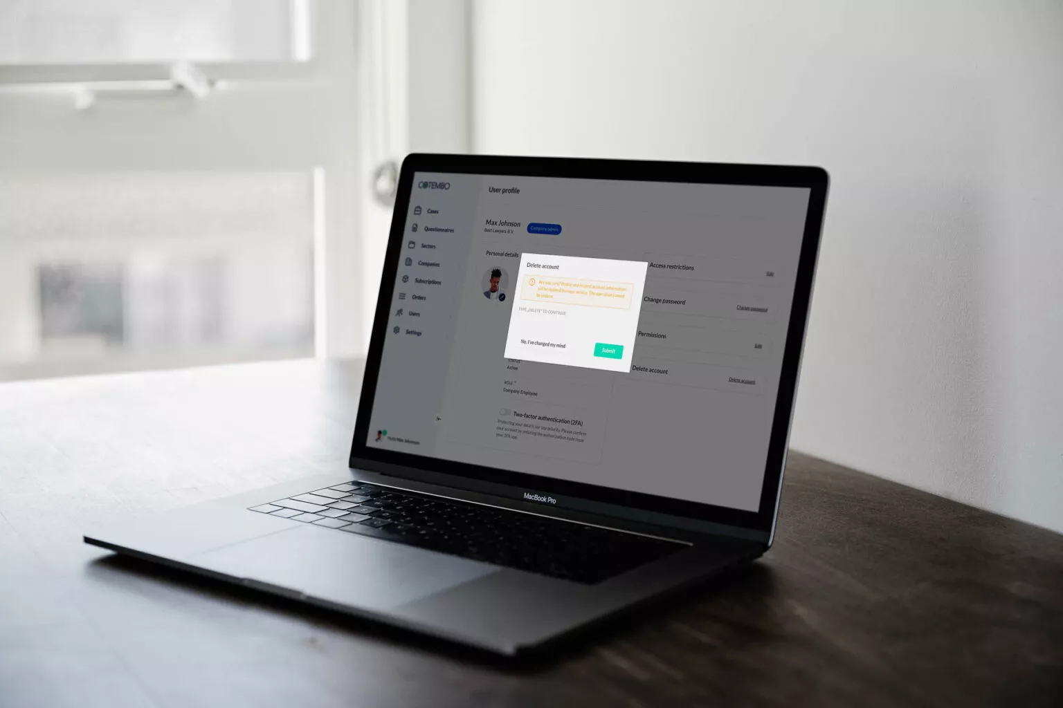 Visualization of pop-up on a website