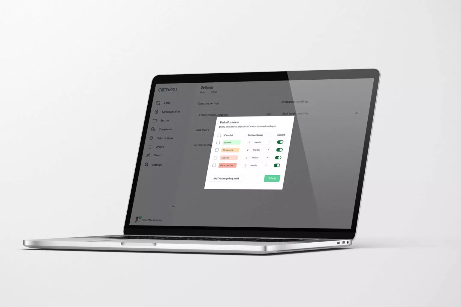 Visualization of the website