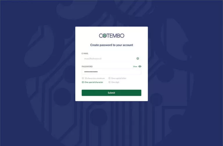 Screenshot of site login block page